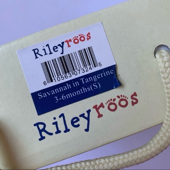 NIB RileyRoos Savannah in Tangerine Baby Shoes Size 3-6 Months Size 3 - 4 - Picture 9 of 11